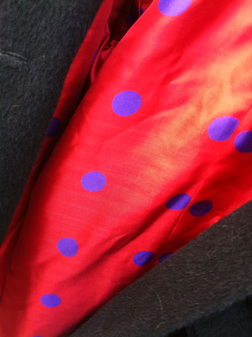 spotty laurent garigue twill lining