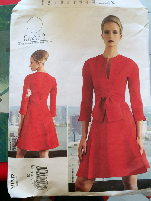 V1317 Chado Ralph Rucci dress pattern from Vogue