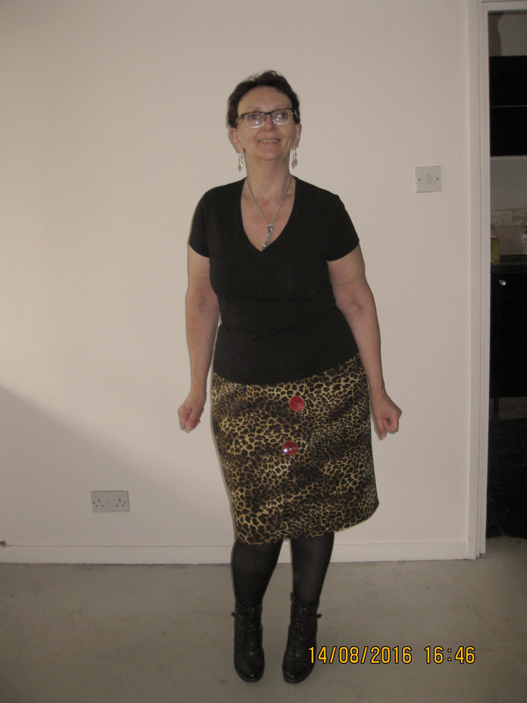 leopard print wrap skirt