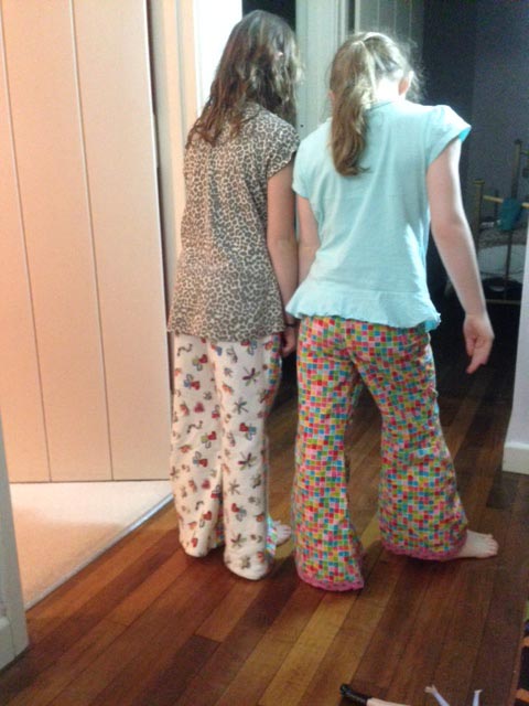 Printed pajamas in brushed cotton