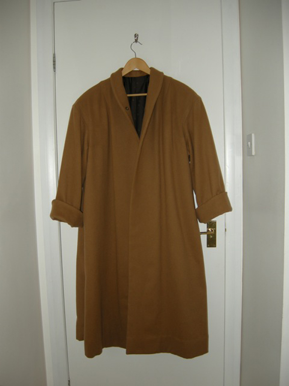 Brown wool coat using vintage vogue pattern