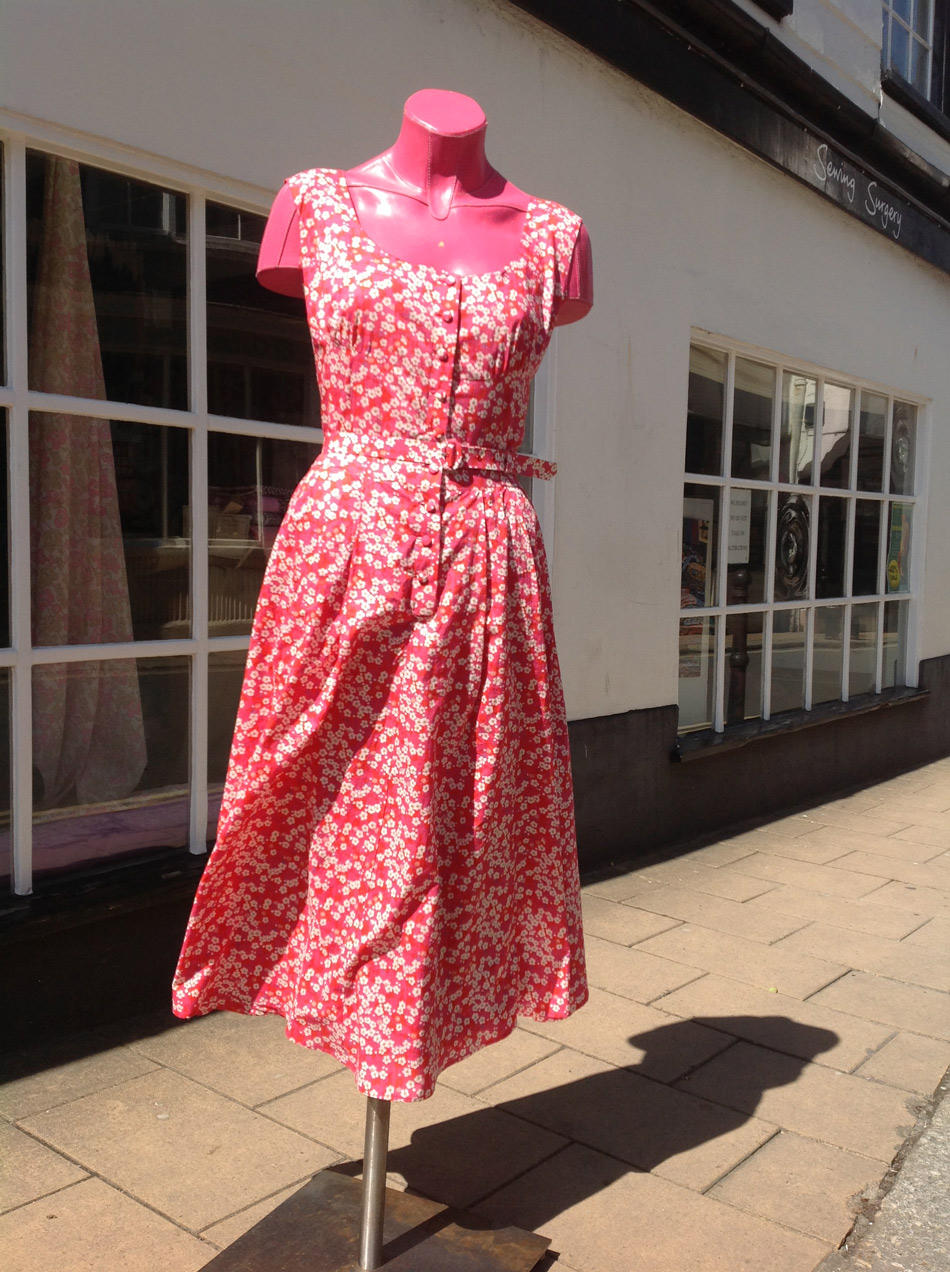 liberty lawn vintage Vogue dress