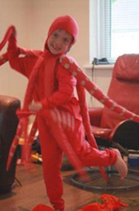 red jersey squid costume