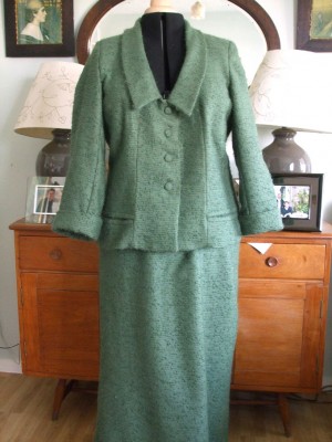 wool and mohair skirt suit