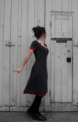 reversible viscose and elastane dress