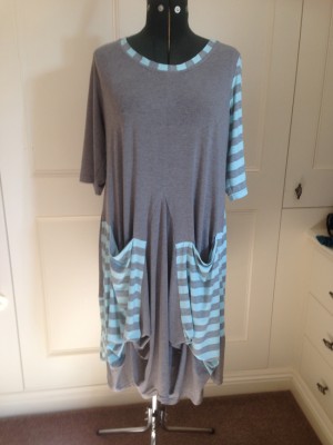 grey viscose jersey dress