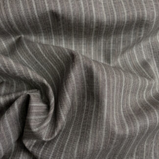 Taupe Brown Pinstripe 100% Worsted Wool Suiting from Riverside