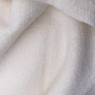 Winter White 100% Boiled Wool Coating (380gsm)