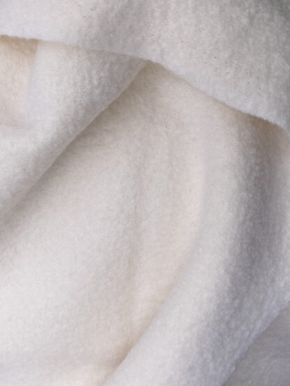 Winter White 100% Boiled Wool Coating (380gsm)