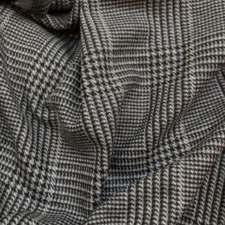 grey and black dogtooth english wool tweed