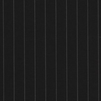 black and white broad pinstripe worsted wool suiting