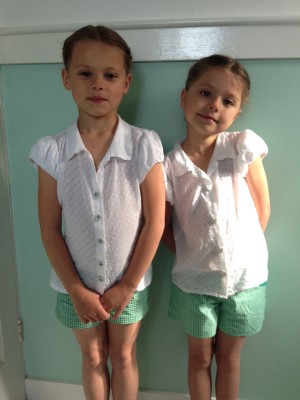 dobby cotton school blouses