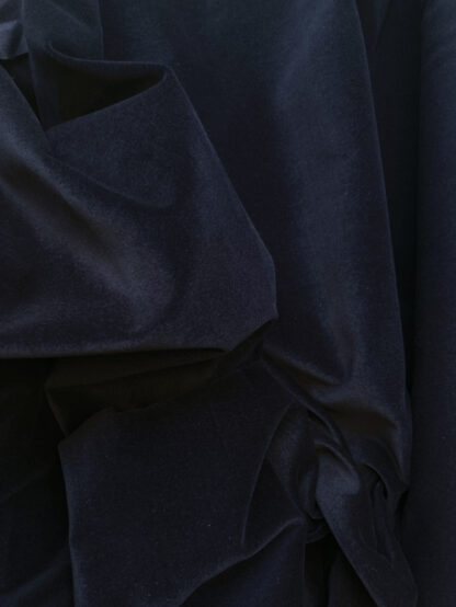 Navy Blue 100% Cotton lightweight (225gsm) Velvet