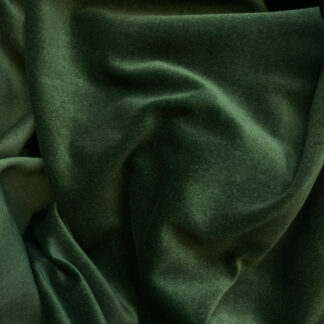 Bottle Green 100% Cotton lightweight (225gsm) Velvet