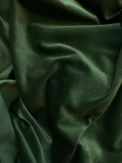 Bottle Green 100% Cotton lightweight (225gsm) Velvet