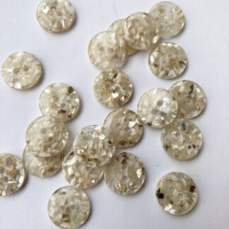 speckled quartz effect plastic 2 hole button