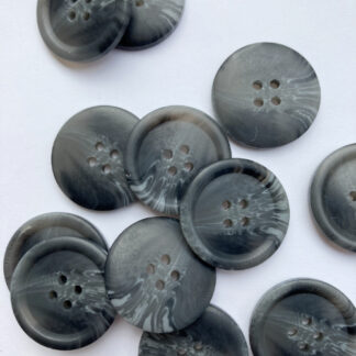 grey 4 hole marbled plastic suit button