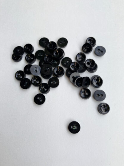 black miniature dolls buttons