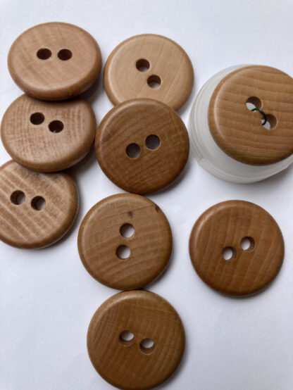 Light Tan 2 hole wooden button