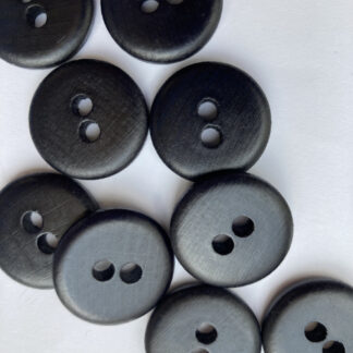 Black wooden 2 hole button