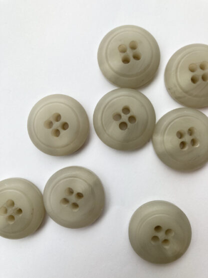 stone grey chunky 4 hole marbled plastic traditional coat button