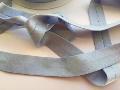 Ice Blue / Light Blue jersey bias binding