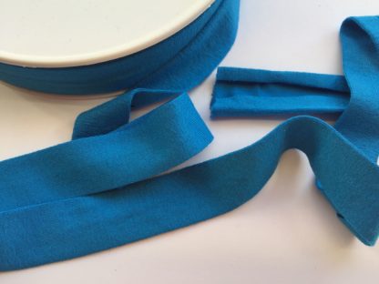 Electric Blue Jersey Bias Binding