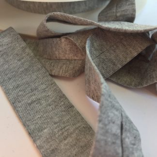 Light Grey Marl Jersey Bias Binding