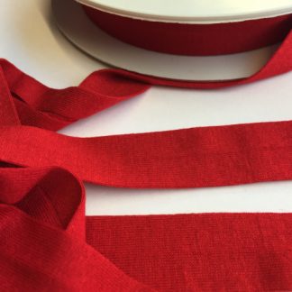 Deep Red Jersey Bias Binding