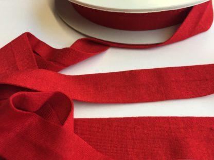 Deep Red Jersey Bias Binding