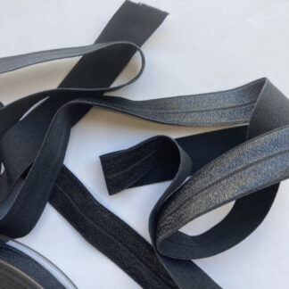 gunmetal grey fold-over elastic binding