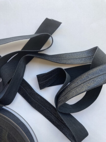 gunmetal grey fold-over elastic binding