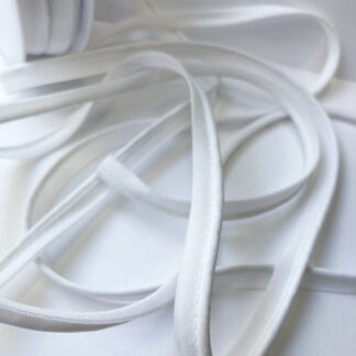 White 65% Polyester 35% Cotton cotton ready made piping with 2mm cord