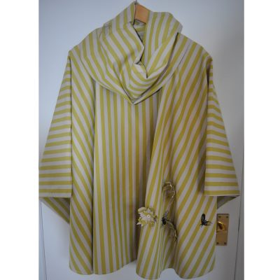 green stripey water resistant cape