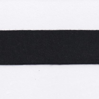 black cotton jersey bias binding