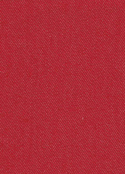 Red stretch denim