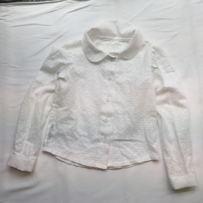 White Dobby School Shirt Cotton Dobby Voile School Shirt