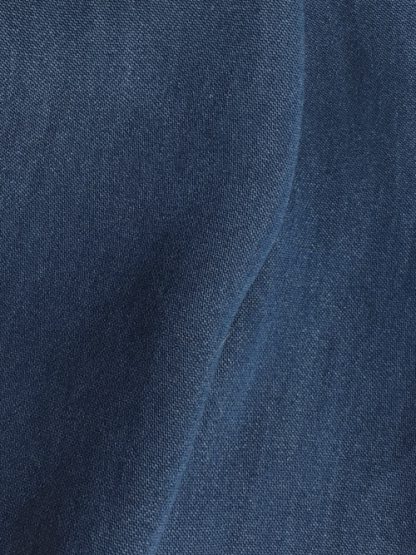 indigo denim slinky cupro shirting