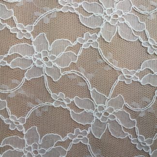 ivory scallop border corded lace