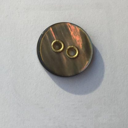 brass rivetted smoke shell shirt button