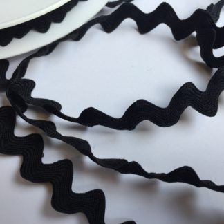 Black Polyester Rick Rack Braid H0323-14