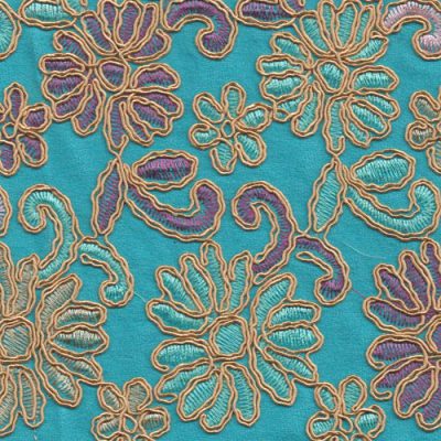 Discover Direct - Chinese Brocade Roses Dress Fabric, Royal Blue Discover Direct - Chinese Brocade Roses Dress Fabric, Royal Blue