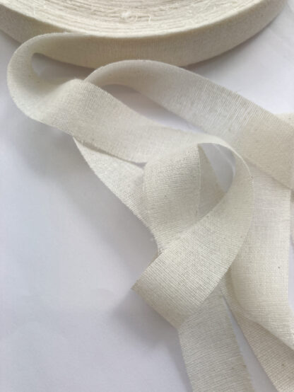 cream cotton iron-on interfacing stabilising 20mm wide tape