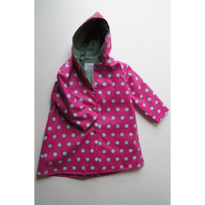 Pink and Turquoise Spotty Raincoat