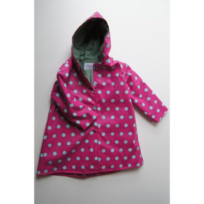 Pink and Turquoise Spotty Raincoat