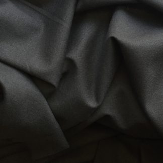 charcoal grey black superior quality wool crepe with 1% elastane