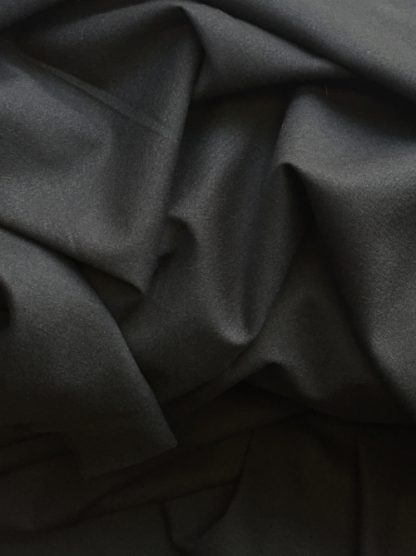 charcoal grey black superior quality wool crepe with 1% elastane