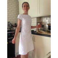 White Broderie Anglaise Shift Dress white broderie anglaise embroidery dress