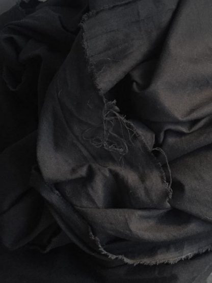 black linen, viscose, sorona and cotton floppy lightweight mix