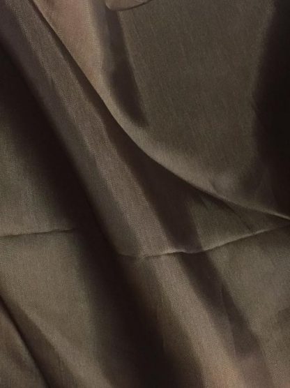 brown cupro breathable and slinky dress lining fabric